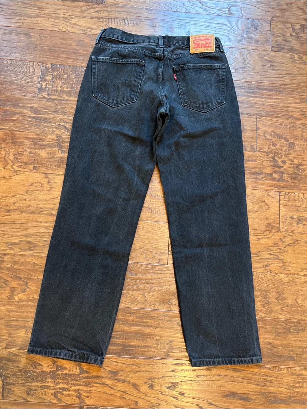 Vintage Levi's 550 Jeans Mens 33X32(30) Black Relaxed Fit Tapered Denim